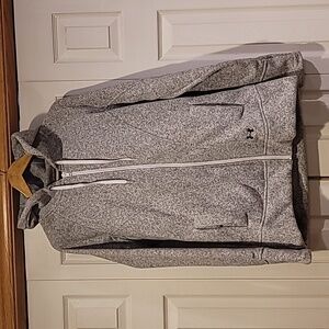 Under Armour Heathered Gray Full-Zip Hoodie